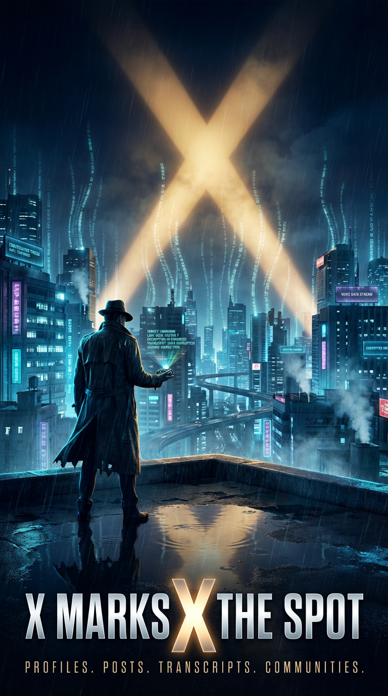 Profile inspection, post collection, video transcripts, and community