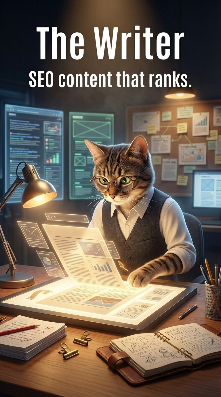 SERP informed content briefs and SEO optimized articles